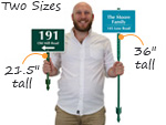 Address Signs for Lawn