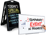 Blank, Write On & Dry Erase Signs