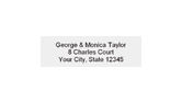 Compact Name & Address Stamp