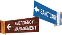 Custom Plastic Corridor Signs