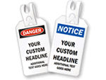 Custom Safety Tags with Self-Locking Tail