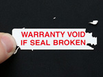 Destructible Calibration Seals
