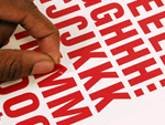Die Cut Reflective Digits