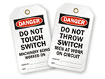 Do Not Throw Switch Tags