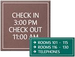 LeatherTex Office Door Signs