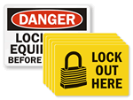 Lockout Labels and Signs