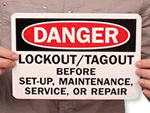 Lockout Reminder Signs