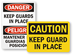 Machine Guarding Signs