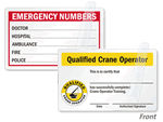 Safety Wallet Cards