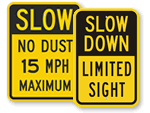 Dust Control Signs