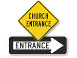 Parking Lot Entrance Signs