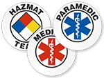 GlowSmart™ Photoluminescent Hard Hat Stickers