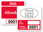 Square Window Parking Decals