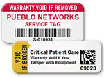 Warranty Void if Removed Tags