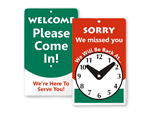 Be Back Signs