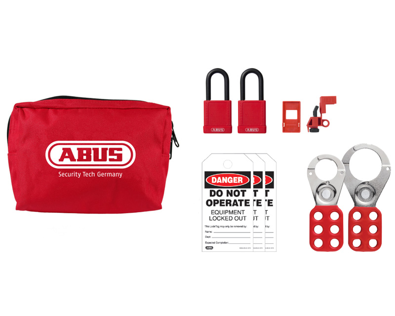 VEVOR Electrical Lockout Tagout Kit, 47 PCS Safety Loto Kit Includes Padlocks, Hasps, Tags, Nylon Ties, Plug Lockouts, Circuit Breaker Lockouts, And Carrying Bag, For Industrial, Electric Power | VEVOR EU