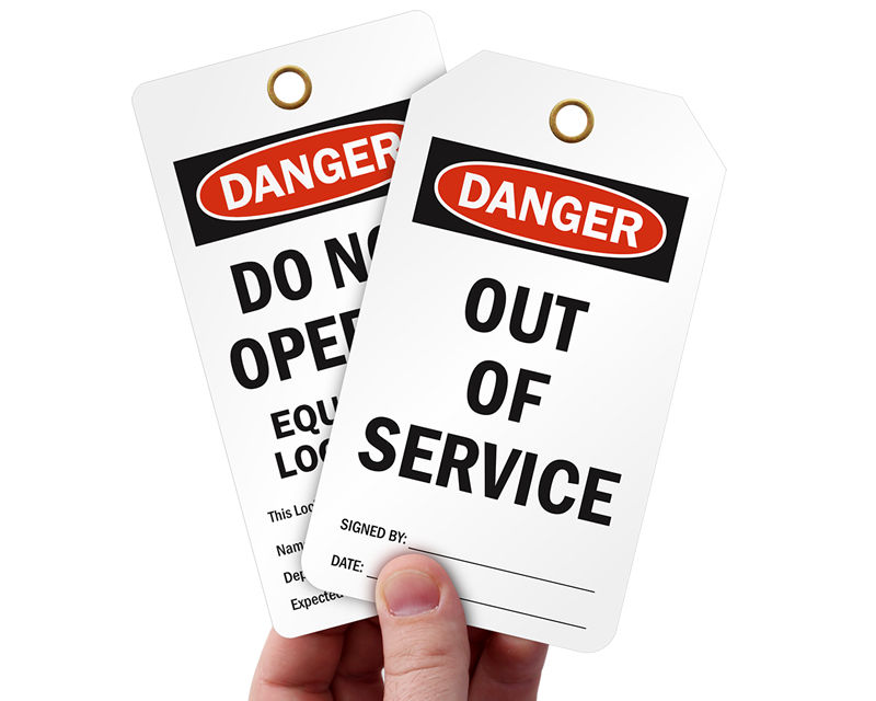 OSHA Safety Tags Danger Caution Warning Tags