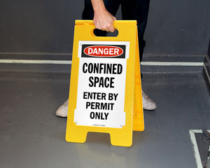 Confined Space Floor Signs