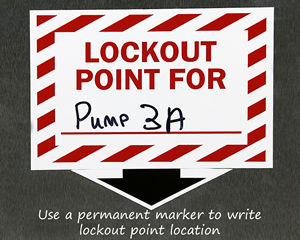 Lockout point stickers