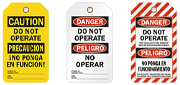 Bilingual Do Not Operate Tags