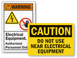 Electrical Equipment Signs