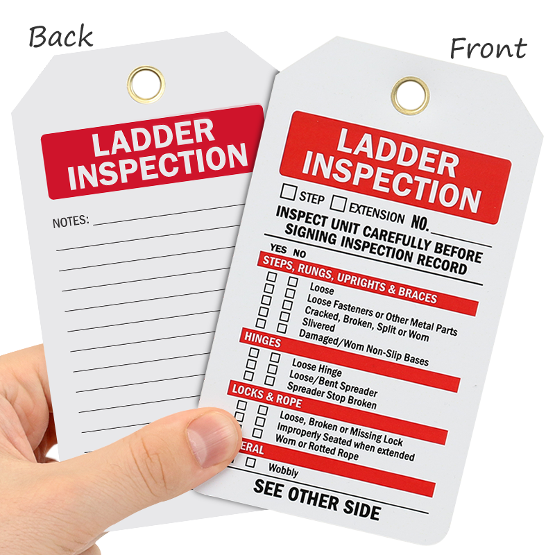 Red Secure-Status Tag Holder - Danger Do Not Use Ladder Tag, SKU - TG-0513