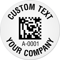 Circular 2D Custom Template  Barcode