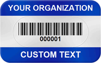 Custom Asset Barcode Tag