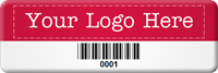 Asset Label Company Name with Barcode