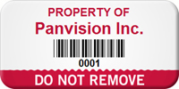 Customized Do Not Remove Asset Label
