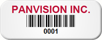 Custom Barcode Tags, 1/2 in. x 1 1/4 in.