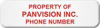 Asset Label Property of Company Name with Phone Number