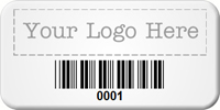 Custom Barcode Tags 3/4 in. x 1 1/2 in.