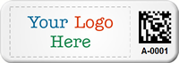 Custom Small 2D Barcode Logo Tags (Full Color)