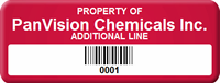 Design Property Of Tag with Barcode Add Text