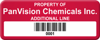 Design Property Of Tag with Barcode Add Text