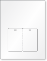 Blank Fold Over ID Cards Printable Stationery