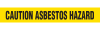 Caution Asbestos Hazard