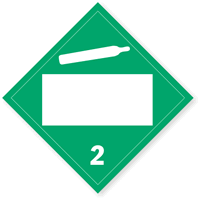 Non Flammable Gas Placard