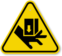 ISO Hand Cut Force from Above Symbol Sign