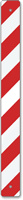 Red White Reflective Post Panels