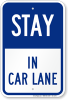 Pick Up Drop Off Sign