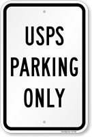 Usps Parking Only Sign