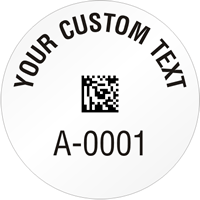 Circular 2D Custom Template  Barcode