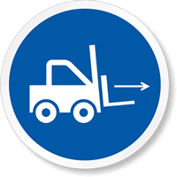 ISO 3864 2 Mandatory (Blue Circle) Label