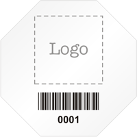 Stop Shaped Custom Template  Barcode