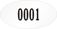 Oval Custom Template  Numbering