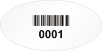 Oval Custom Template  Barcode