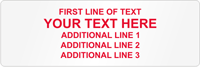 Rectangular Custom Template  Text