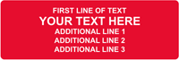 Rectangular Custom Template  Text